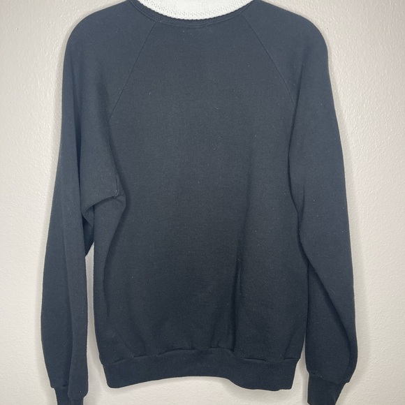 Vintage Morning Sun Floral Black Collared Sweater Large - Picture 6 of 7